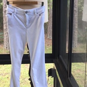JJill, size 16P, white slim ankle jeans.